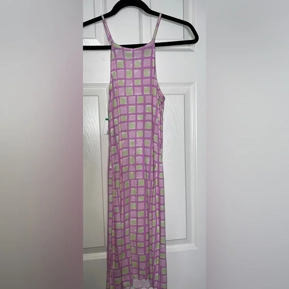 💗 NWT! BP Pink Plaid Jersey Dress - Picture 8 of 9